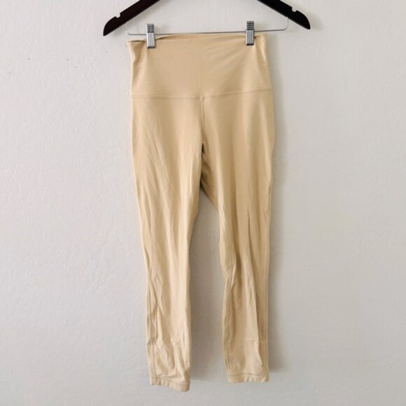 Lululemon Athletica Cream Set Leggings and Bra with Minimalist Design Size 6 - Picture 5 of 11